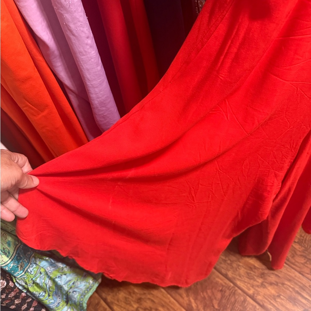 Vince Camuto Strapless Red Dress
